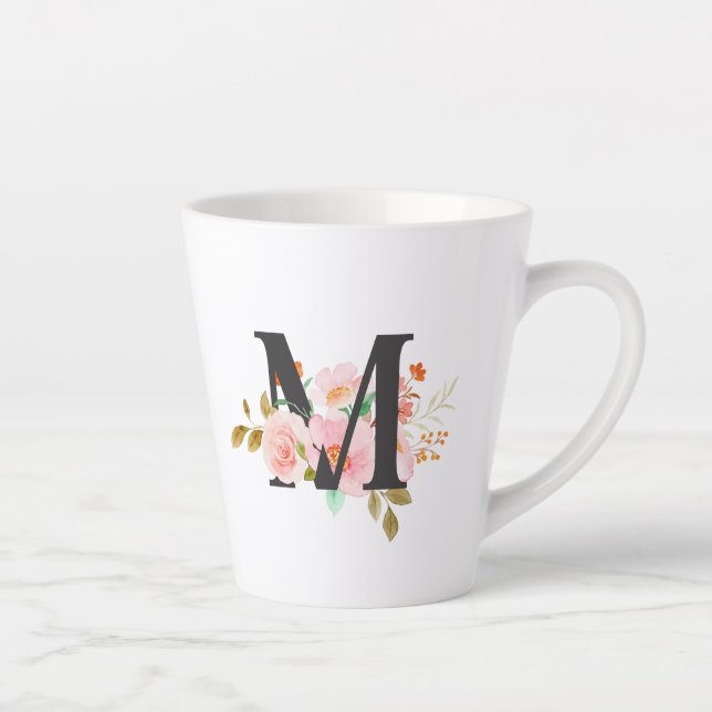 Taza De Café Latte Letra M (Derecha)