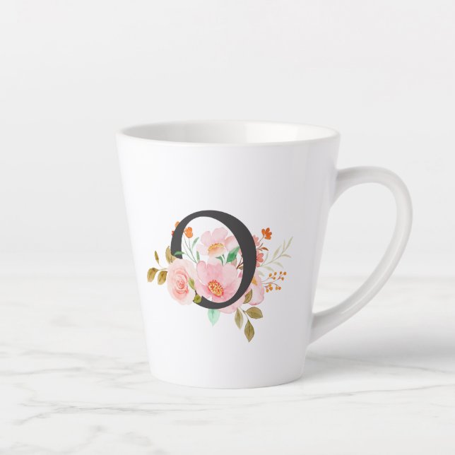 Taza De Café Latte Letra O (Derecha)
