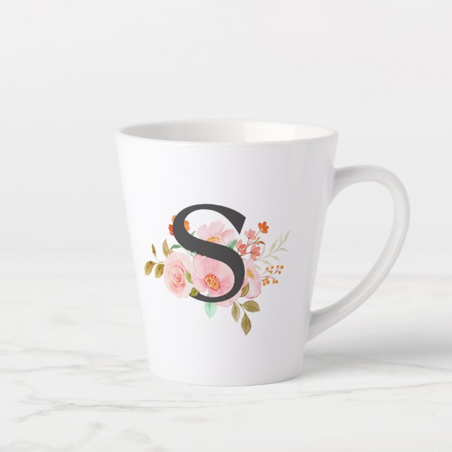 Taza De Café Latte Letra S (Derecha)