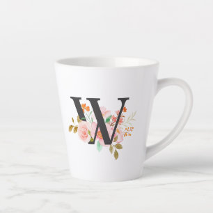 Taza De Café Latte Letra W