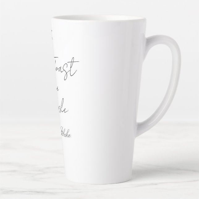 Taza De Café Latte Let's toast the couple engagement wedding party ye (Derecha)