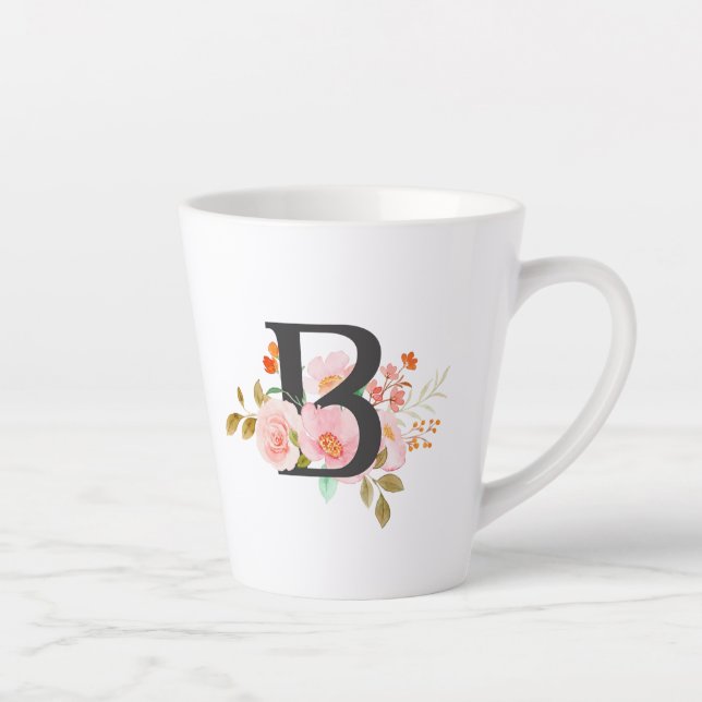 Taza De Café Latte Letter B (Derecha)