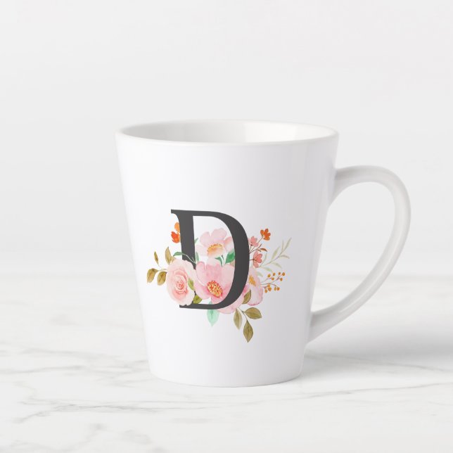 Taza De Café Latte Letter D (Derecha)