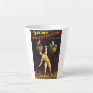 Taza De Café Latte Levantador de pesas Eugen Sandow Vaudeville