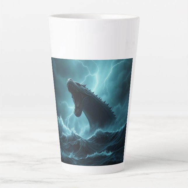 Taza De Café Latte „Leviathan – Wächter der Tiefsee“   (Anverso)