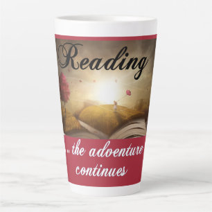 Taza De Café Latte Leyendo, la aventura continúa