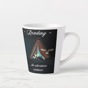 Taza De Café Latte Leyendo, la aventura continúa