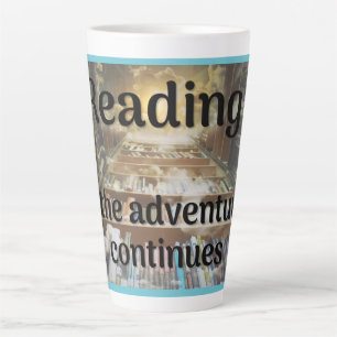 Taza De Café Latte Leyendo, la aventura continúa