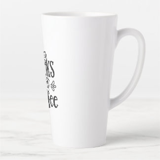 Taza De Café Latte Leyendo Libros De Arte Y Café