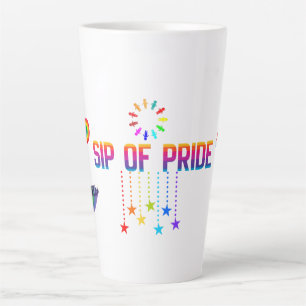 TAZA DE CAFÉ LATTE LGBTQ MAÑANA ORGULLOSA SORBETO DE ORGULLO 20 OZ