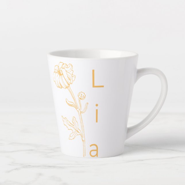 Taza De Café Latte Lia (Derecha)