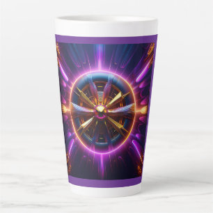 Taza De Café Latte Liapunov Fractal Mucha Manipulación