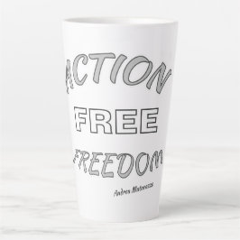Taza De Café Latte Libertad de acción