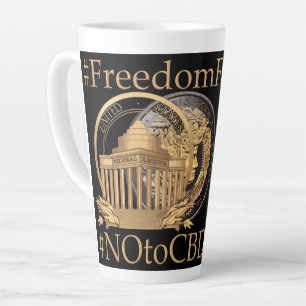 Taza De Café Latte #LibertadPrimero: Monedero de Libertad - Abraza la