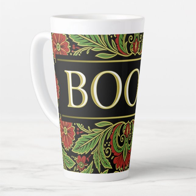 Taza De Café Latte Libros Amantes De Los Libros Escritores Lectores B (Ángulo izquierdo)