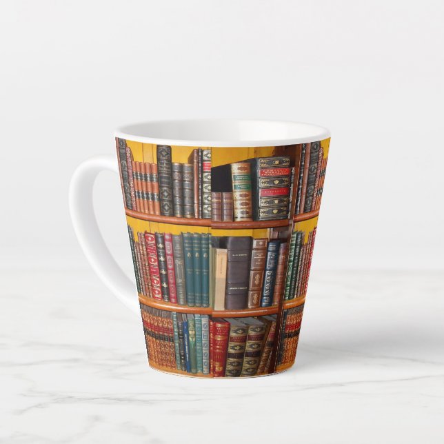 Taza De Café Latte Libros antiguos pequeños tapones de lata (Ángulo izquierdo)