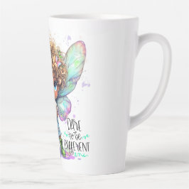 Taza De Café Latte Lil' Fairy Aare to be Different Latte Mug