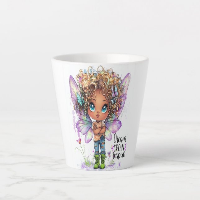 Taza De Café Latte Lil' Fairy Dream Inspire Latte Mug (Anverso)