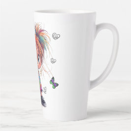 Taza De Café Latte Lil Quirky Chica Buttercup Latte Mug