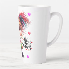 Taza De Café Latte Lil Quirky Chica Heartbreaker Latte Mug