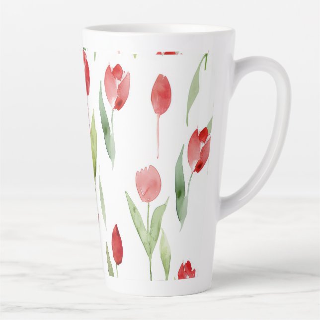 Taza De Café Latte "Lilac Elegance Ceramic Mug" (Derecha)