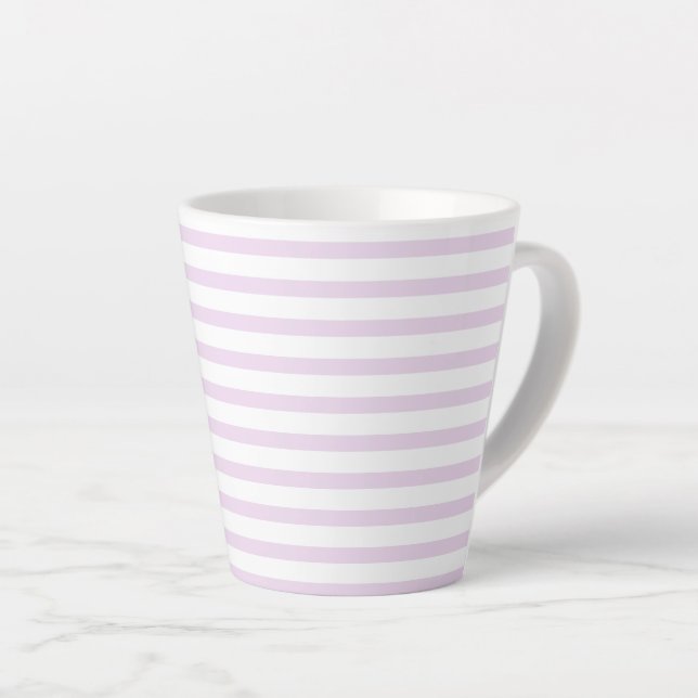Taza De Café Latte lilac-white –zweifarbig two-tone pastel (Ángulo derecho)