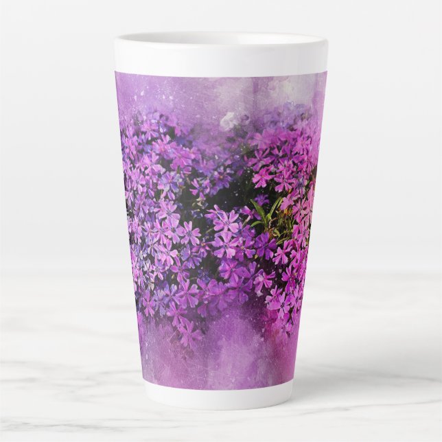 Taza De Café Latte Lilas (Anverso)