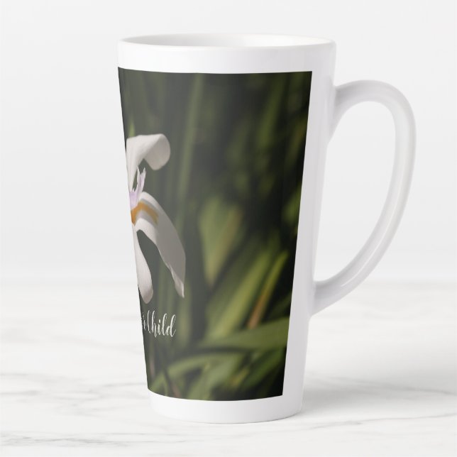 Taza De Café Latte Lily Garden Latte Mug (Derecha)