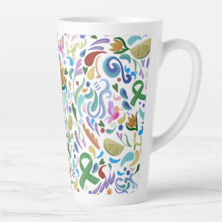 Taza De Café Latte Lima lima de la cinta de apoyo de la enfermedad de