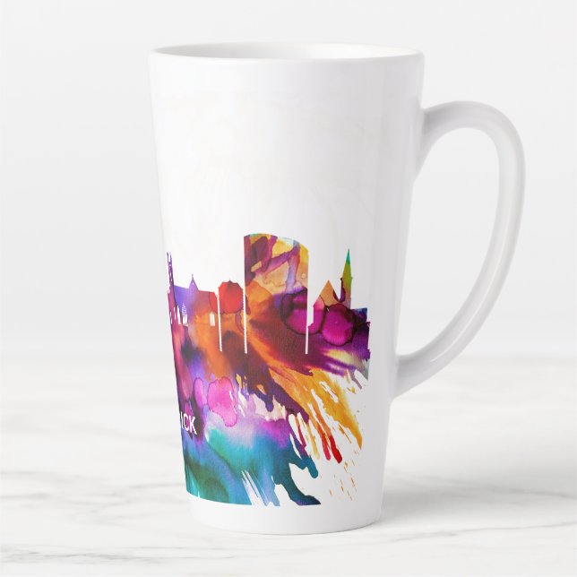 Taza De Café Latte Limerick Skyline (Derecha)