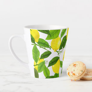Taza De Café Latte Limón acuático