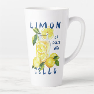 Taza De Café Latte Limoncello La Dolce Vita Amante de Italia