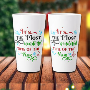 Taza De Café Latte Lindo 'El momento más maravilloso' de Navidad