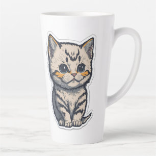 Taza De Café Latte lindo gato