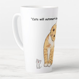Taza De Café Latte lindos gatos