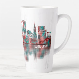 Taza De Café Latte Línea aérea de Edimburgo Escocia