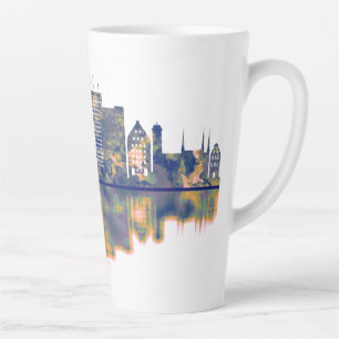 Taza De Café Latte Línea aérea de Gdansk