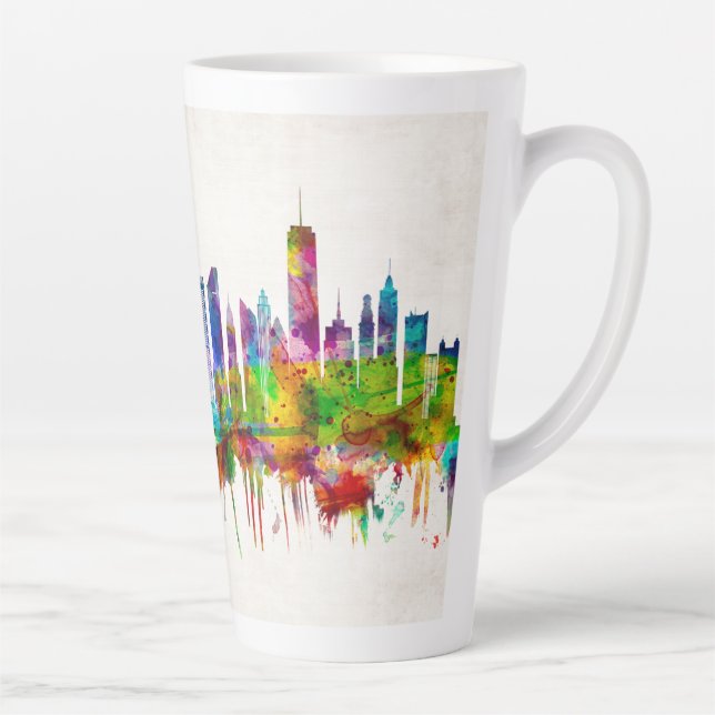 Taza De Café Latte Línea aérea de Nueva York (Derecha)
