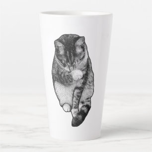 Taza De Café Latte Línea de puntos Glow Hush