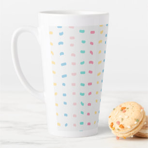 Taza De Café Latte Líneas de patrón