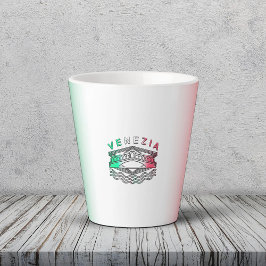 Taza De Café Latte Líneas en negrita de Venezia Rialto