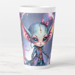 Taza De Café Latte Liora – Corazón de Cristal de las Estrellas 