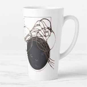 Taza De Café Latte Liquid Blue Reverie — Contemporary Art Collection