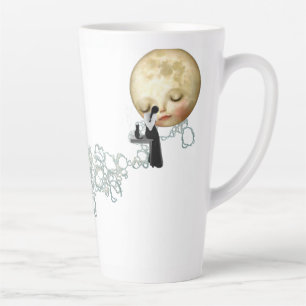 Taza De Café Latte Liquid Blue Reverie — Contemporary Art Collection