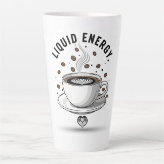Taza De Café Latte Liquid Energy Coffee Cup