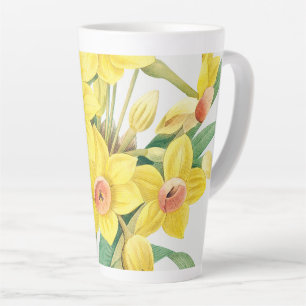 Taza De Café Latte Lirio Sagrado Chino, Pierre-Joseph Redouté, 