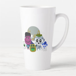 Taza De Café Latte Little Halloween Friends 