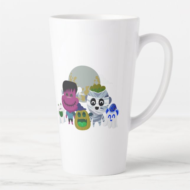 Taza De Café Latte Little Halloween Friends  (Derecha)