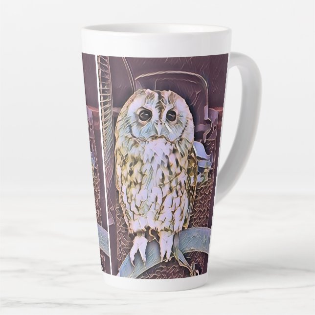 TAZA DE CAFÉ LATTE LITTLE OWL (Ángulo derecho)