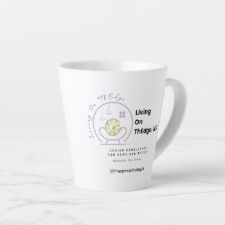 Taza De Café Latte Living On ThEdge, LLC Logo Latte Mug